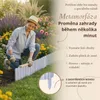 Floranica dřevěný obrubník záhonu 40 x 100 cm stříbrný Náhled obrázku produktu 5