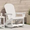 vidaXL Adirondack-Schaukelstuhl Weiß 92 x 73,5 x 92 cm HDPE Produktbild-Vorschau 2