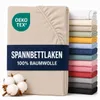 Komfortec Jersey Spannbettlaken 90x200 cm, 100% Baumwolle, Produktbild-Vorschau 1