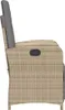 Side view of a single outdoor recliner chair. Podgląd zdjęcia produktu