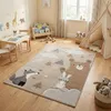 Kinder Teppich Maui Kids Fuchs und Bär Grau Beige, Produktbild-Vorschau 1