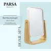 Miroir de maquillage en bambou, grossissement x5 Voir les images du produit 10