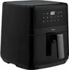 A black Medion air fryer is shown from a three-quarter front angle against a white background. Produktbild-Vorschau