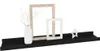 Półki Ścienne, 4 Szt., Czarne, 60X9X3 Cm Lumarko! Podgląd zdjęcia produktu 3