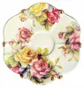 Plato, Plato, Porcelana, flores, rosas, set de 2 piezas de Vista previa de la imagen del producto 4