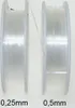 Perlenfaden Perlonfaden Nylonfaden Faden transparent 0,25mm Produktbild-Vorschau 1
