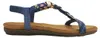 2 Go Fashion Ubah Damenschuhe Sandalen Flach Blau Freizeit Produktbild-Vorschau 2