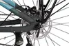 A close-up view of the rear disc brake and derailleur of a bicycle. Produktbild-Vorschau