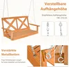 GOPLUS Hängebank, Gartenschaukel aus Massivholz bis 240kg Produktbild-Vorschau 3