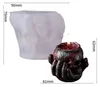 Halloween Totenkopf Hand Geist Zylinder Formen Silikon Produktbild-Vorschau 2