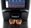 A close-up view of a Saeco coffee machine dispensing two cups of coffee. Produktbild-Vorschau