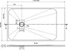 Mexen Hugo obdĺžniková sprchová vanička SMC 170 x 90 cm, Náhľad obrázku produktu 6
