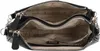 The inside of an open black handbag is shown. Produktbild-Vorschau