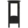 vidaXL Konsolentisch Schwarz 110x40x80 cm Massivholz Kiefer Produktbild-Vorschau 16