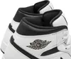 A close-up view of the back of two white and black Nike Air Jordan sneakers. Anteprima dell’immagine prodotto
