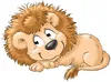 A cartoon illustration of a lion. Anteprima dell’immagine prodotto