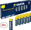 A box of VARTA Industrial PRO AA batteries with some batteries displayed in front. Produktbild-Vorschau