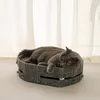 Katzenbett mit Kratzbrett aus Pappe & Spielball 43×34×11 cm Produktbild-Vorschau 5