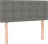 vidaXL Tête de lit gris foncé 90x5x78/88 cm Tissu Voir les images du produit 1
