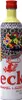 A bottle of caramel liqueur with a colorful, patterned label and a red gecko illustration. Produktbild-Vorschau