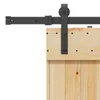 vidaXL Posuvné dveře NARVIK Přírodní a černé 100 x 210 cm Náhled obrázku produktu 7