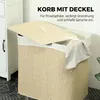 HOMCOM Bambus Wäschekorb mit Deckel Herausnehmbarer Produktbild-Vorschau 4