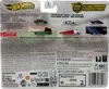 The back of a Hot Wheels premium car culture team transport packaging, showing multiple vehicles and product information. Náhľad obrázku produktu