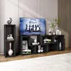KOMFOTTEU TV skříňka dřevo, TV skříňka volně Náhled obrázku produktu 7