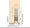 Deurprofiel HS 1-s.L.1085mm, aluminium, zilverkleurig, HLT Productafbeelding-voorbeeld 10