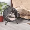 PawHut kattenhuis van riet met kussen, kattenbed, Productafbeelding-voorbeeld 2