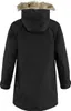 A black parka jacket shown from the back. Produktbild-Vorschau