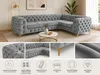 Ecksofa Moet L-Form hellgrau 323x202 cm groß – Produktbild-Vorschau 3