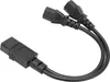 IEC320 C14 na 2 x C13 zásuvka Y-rozbočovací napájecí kabel Náhled obrázku produktu 2