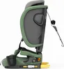 Side view of a green and gray child car seat against a white background. Náhled obrázku produktu