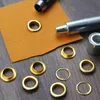 Ösen Set 12 mm – 100 goldene Metallösen mit Lochstanzer und Produktbild-Vorschau 7