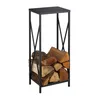 Relaxdays Kaminholzregal, Metall, HBT: 80 x 34 x 25 cm, Produktbild-Vorschau 1