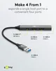 Goobay Slim 4-Port USB-Hub, USB-A auf USB-C/USB-A, 5 Produktbild-Vorschau 3
