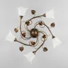Plafoniera Classica Arte Povera 5 Luci Ferro Battuto Anteprima dell’immagine prodotto 3