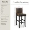 tectake® Barhocker Sitzhöhe 76 cm Produktbild-Vorschau 7