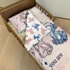 A Disney Stitch and Angel themed bedding set laid out in a child's bed. Produktbild-Vorschau
