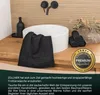 10er Set Gästehandtücher, Baumwolle, 30x50 cm, schwarz Produktbild-Vorschau 4