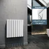 SONNI 630×619mm Biały Dwuwarstwowy grzejnik płytowy Podgląd zdjęcia produktu 1