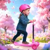 FableKids Kinderscooter Pink | Cityroller mit LED-Rädern | Produktbild-Vorschau 2