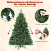 COSTWAY 135cm albero di Natale artificiale con LED bianco Anteprima dell’immagine prodotto 4