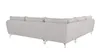 S-STYLE MÖBEL - Modernes Ecksofa Frema mit Silber Metall Produktbild-Vorschau 4