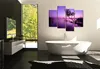Visario Leinwandbild Lila See 130x80 cm – 4-teilig, Bild Produktbild-Vorschau 2