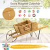 Vozík na kvety COSTWAY, vozík na rastliny s 9 magnetickými Náhľad obrázku produktu 4