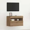 TV nástenná skriňa dub artisan 60 x 30 x 40 cm Kompozitné Náhľad obrázku produktu 3
