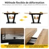 okwish Table à manger extensible rectangulaire avec Voir les images du produit 6