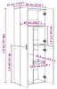 vidaXL Highboard Räuchereiche 70x35x180 cm Holzwerkstoff Produktbild-Vorschau 8